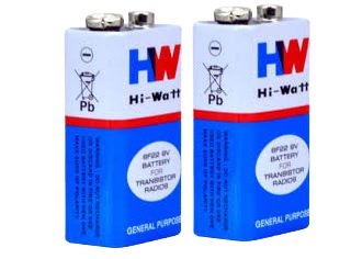 HW 9V battery (Pack of 2 Pcs)