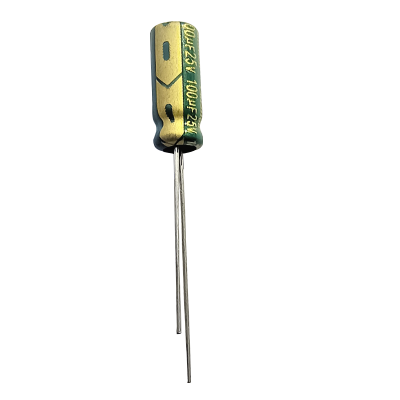 100uf 25v Electrolytic Capacitor-Through Hole