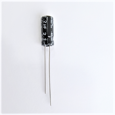 2.2uf 50v Electrolytic Capacitor-Through Hole