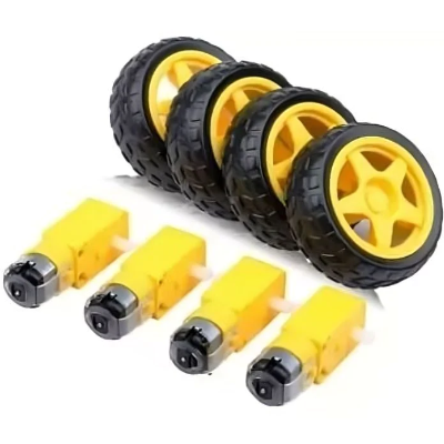 Mini Smart Car Gear Motor Wheel Set / BO Motor