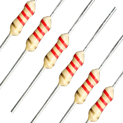 2.2k ohm 1/4watt 5% Resistor(300 pieces pack)