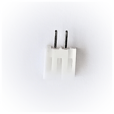2 Pin JST-XH Male Straight 2515 Connector 2.54mm Pitch